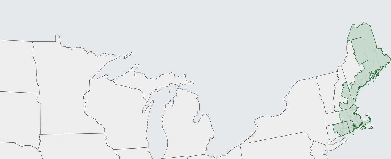 Map of Boston Area