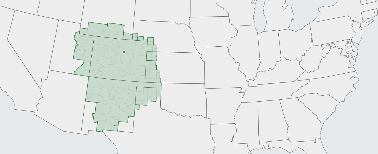 Map of Denver Area