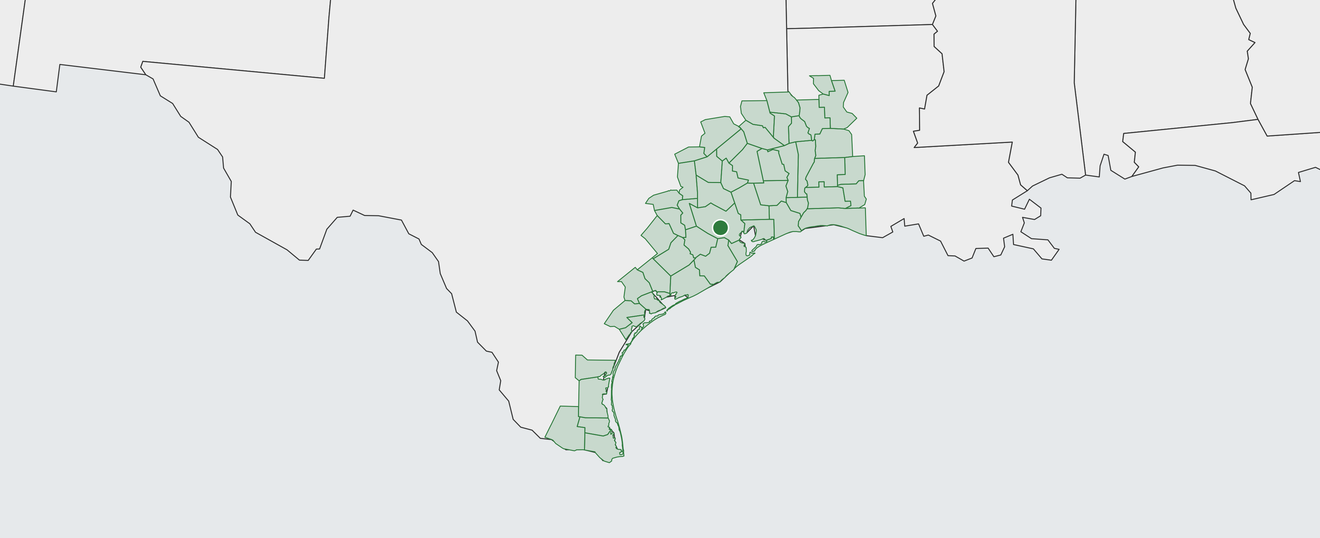 Map of Houston Area