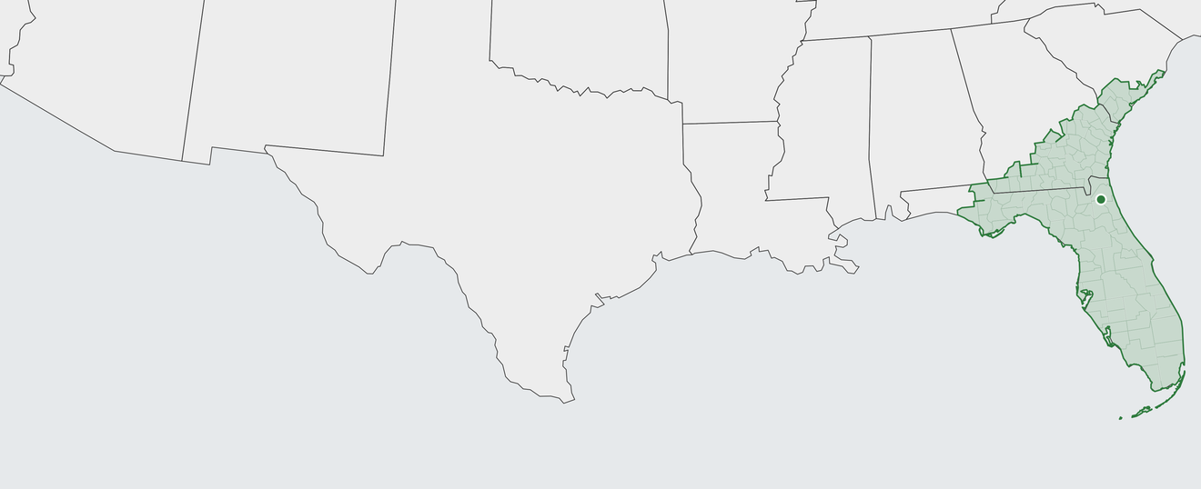 Map of Jacksonville Area