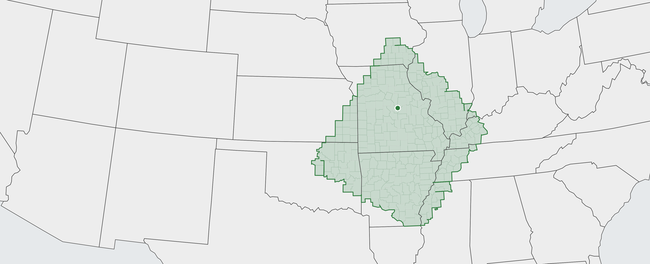 Map of Jefferson City Area