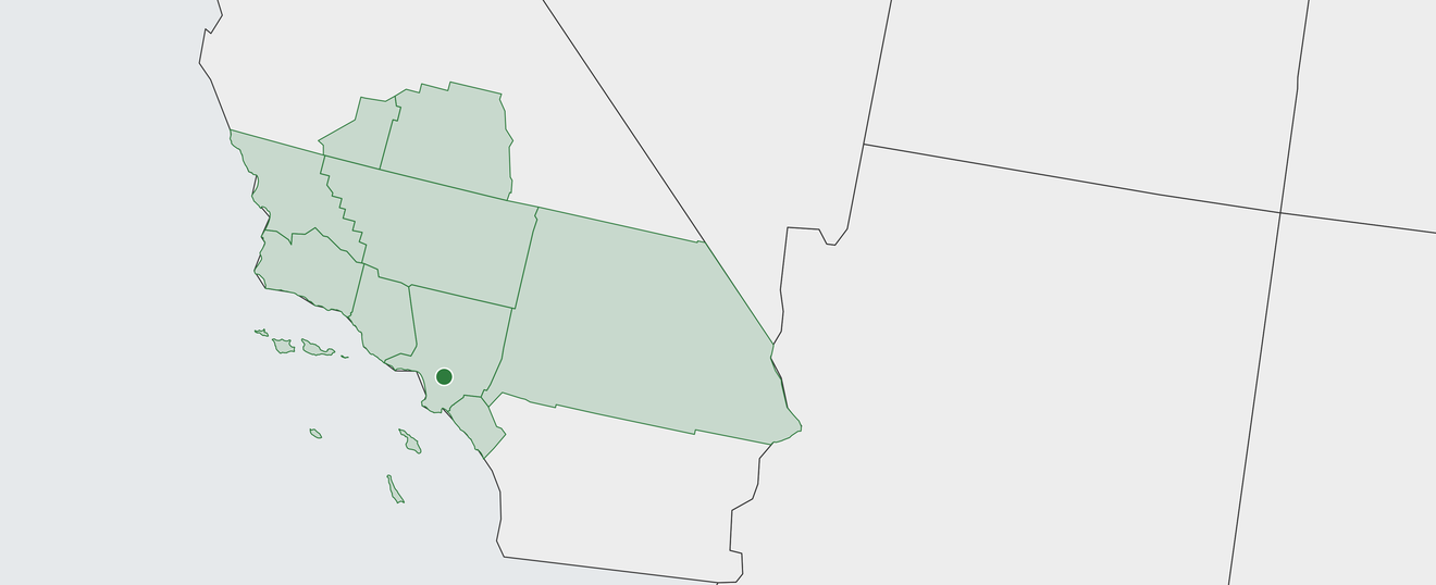 Map of Los Angeles Area