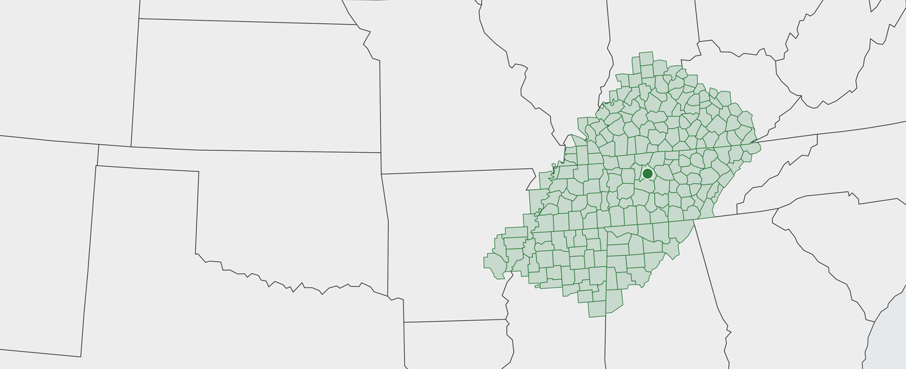 Map of Nashville Area
