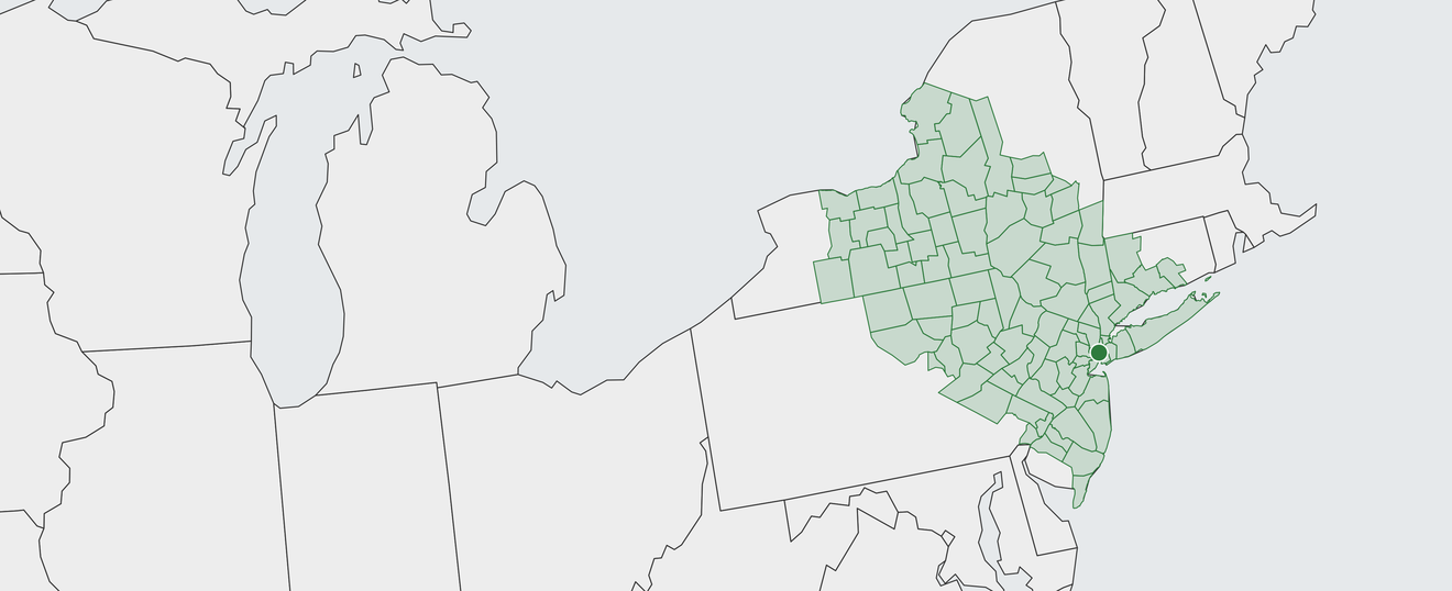 Map of New York Area