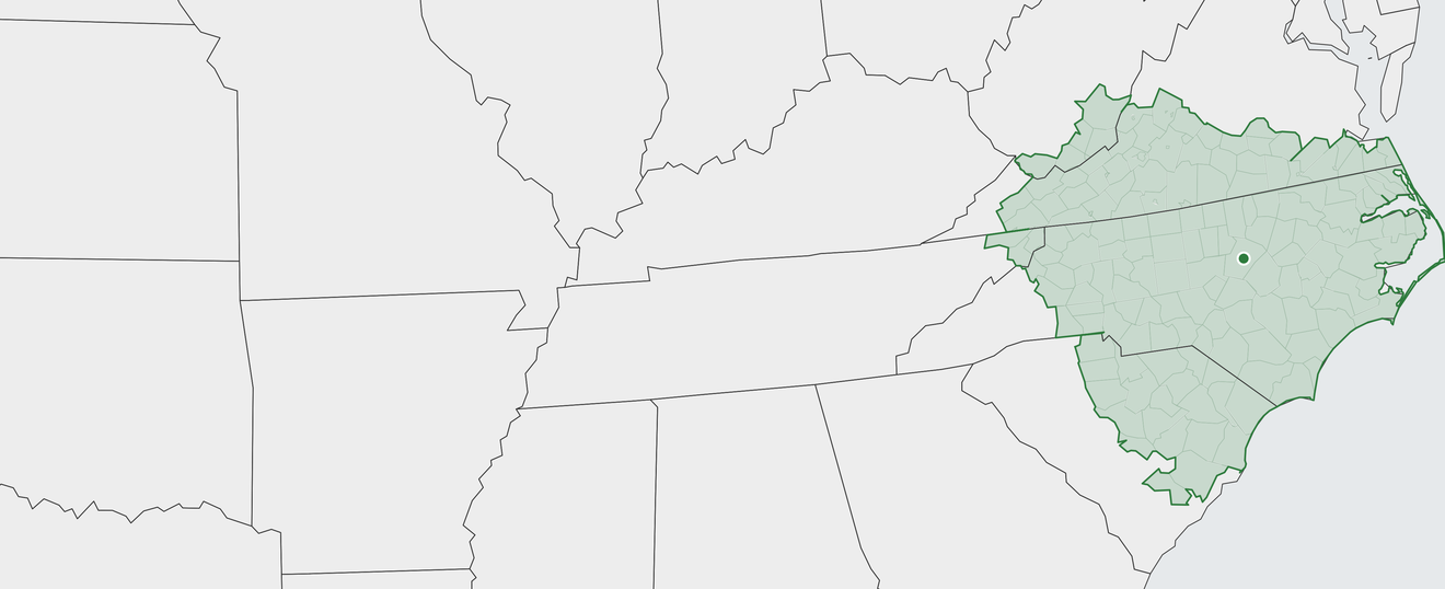 Map of Raleigh Area