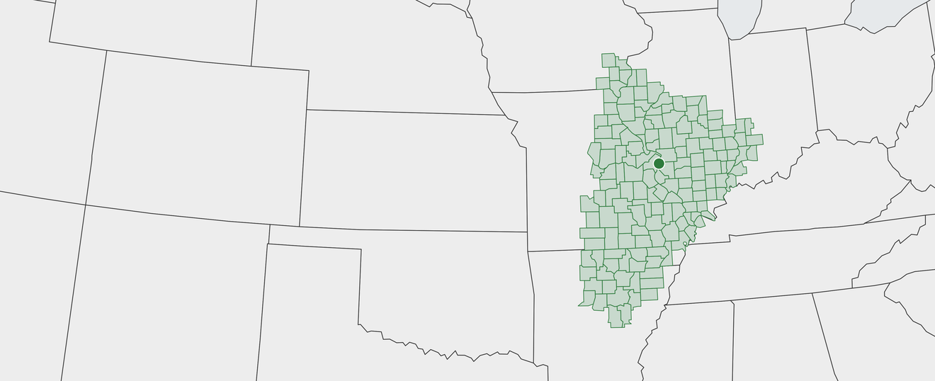 Map of St. Louis Area
