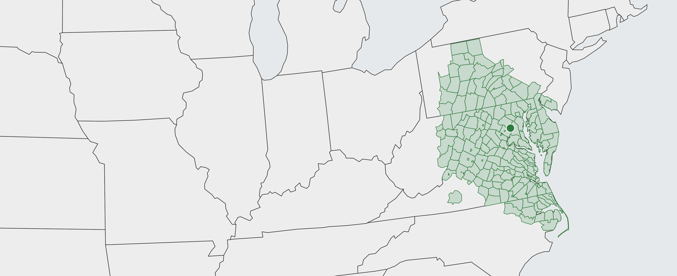 Map of Washington Area