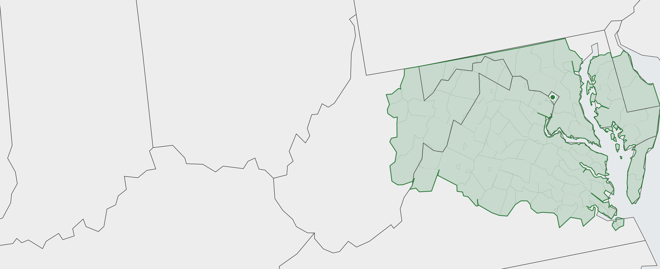 Map of Washington Area