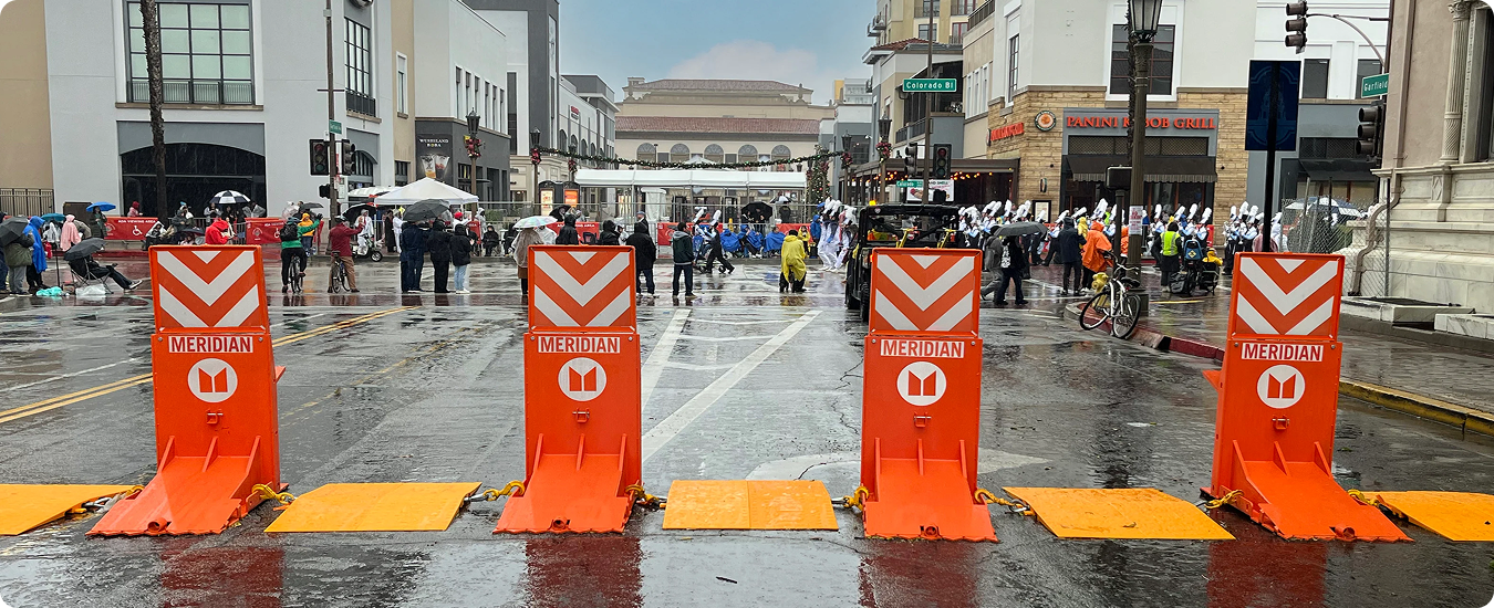 Mobile barrier systems for public events