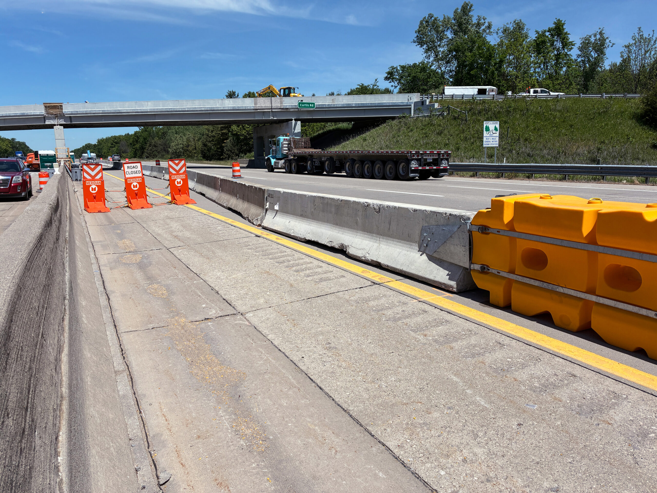 Archer Guard protecting a bridge crew doing overhead work on M-119