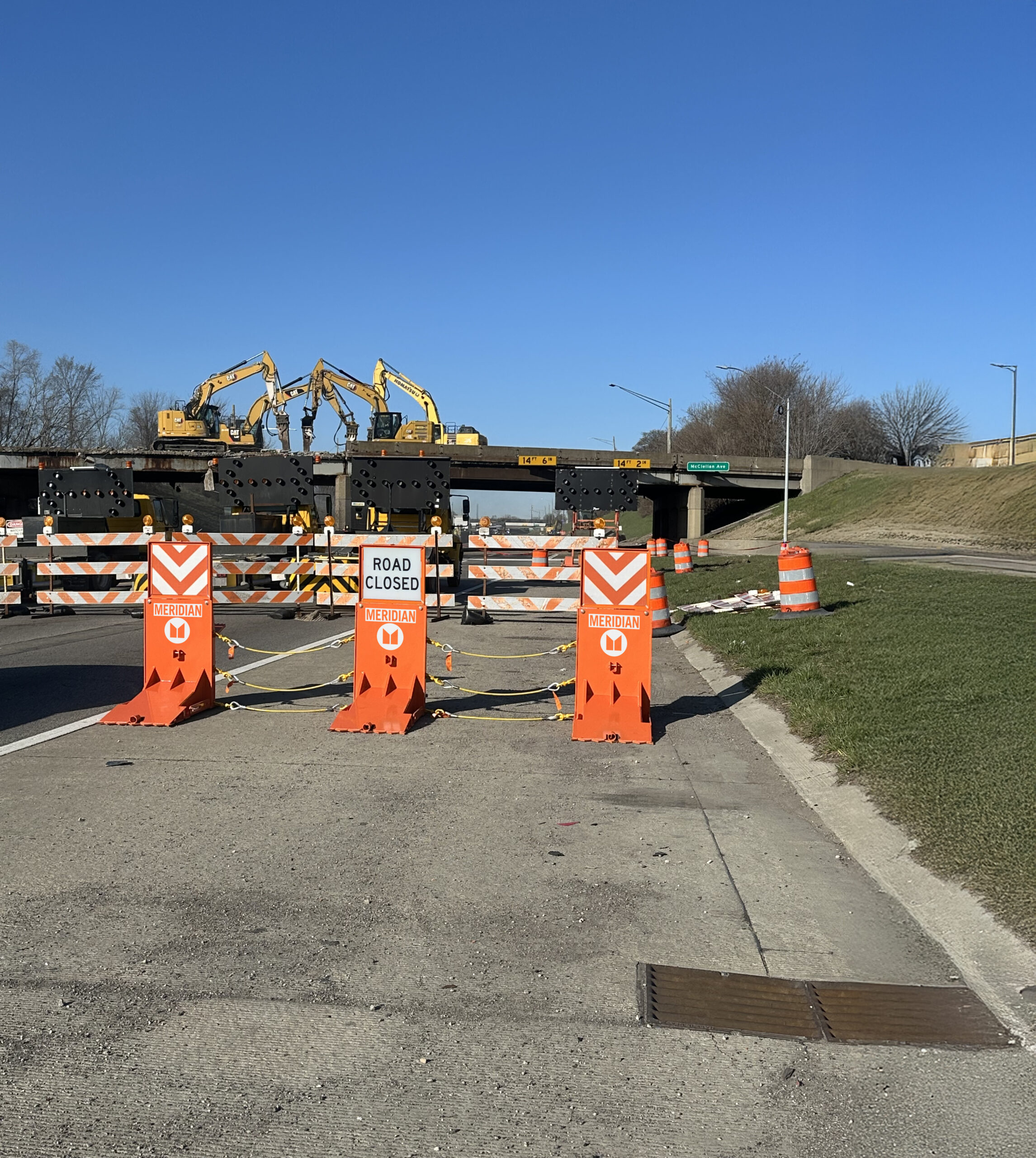 Overhead bridge repair
